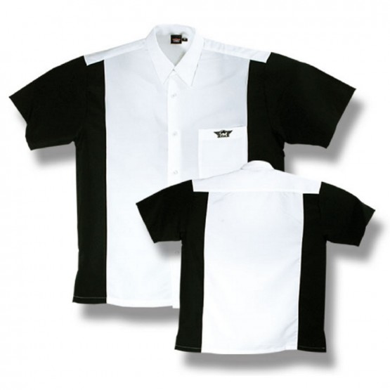 BULL'S Dartshirt Weiß/Schwarz
