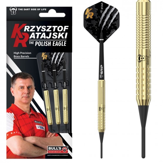 BULL'S Krzysztof Ratajski Soft Dart, Brass gold