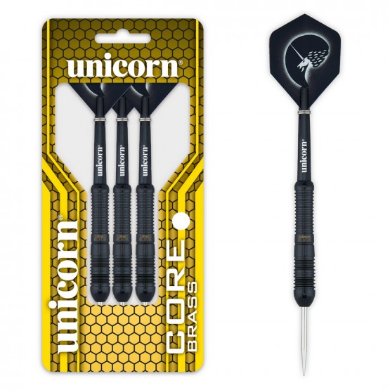Unicorn Core Black Brass 2 Steel Darts