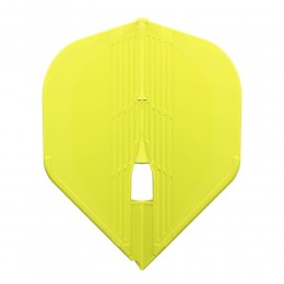 L1kPro Kami Shape Neon Yellow Flight with Champagne Ring hole