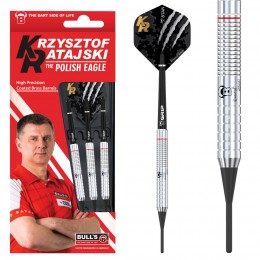 BULL'S Krzysztof Ratajski Brass Silver Soft Dart