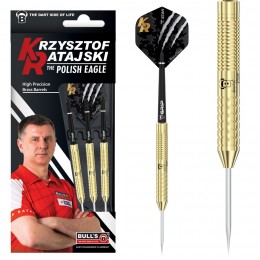 BULL'S Krzysztof Ratajski Brass Gold Steel Dart