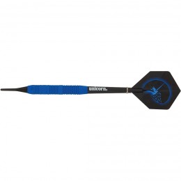 Unicorn Core Plus Rubberised Blue Brass Soft Darts